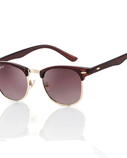 Damskie okulary przeciwsłoneczne klasyczne z okrągłymi szkłami