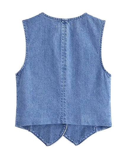 Kamizelka damska jeansowa