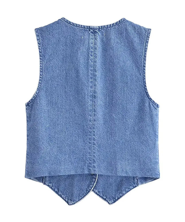 Kamizelka damska jeansowa