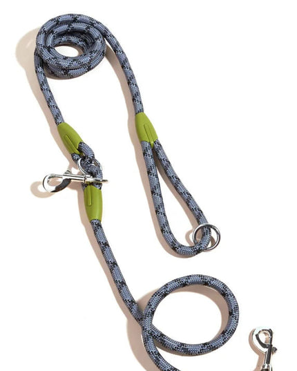 Odblaskowa smycz nylonowa dla psa – wygodna smycz z możliwością chodzenia bez użycia rąk, 240 cm