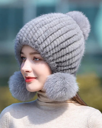 Czapka damska z futra