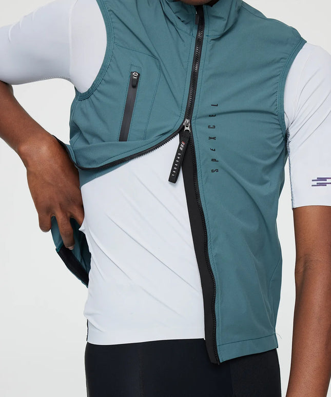 Kamizelka męska sportowa z dwukierunkowym zamkiem