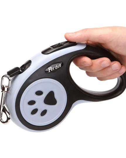 Automatyczna smycz dla psa i kota – lekka smycz z motywem łapki, 3m lub 5m