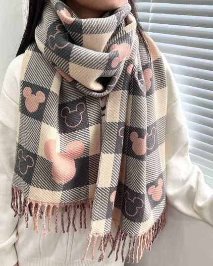 Szalik damski z postacią z bajki