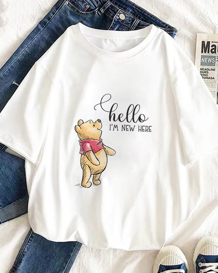 Damski T-shirt z motywem Kubusia Puchatka