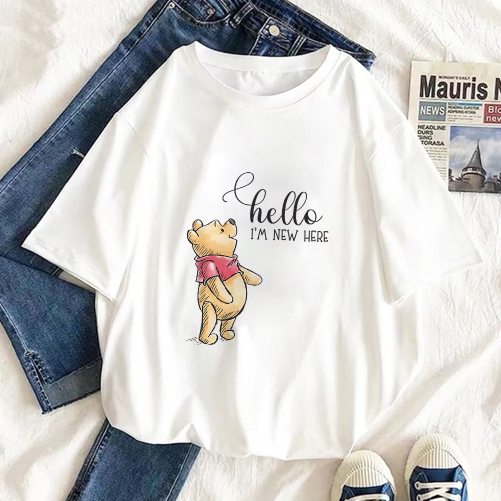 Damski T-shirt z motywem Kubusia Puchatka