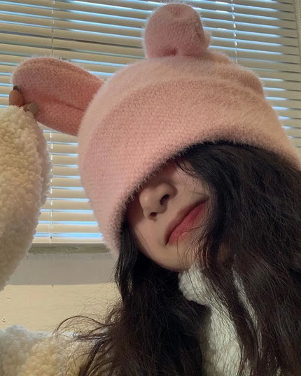 Czapka damska z uszami