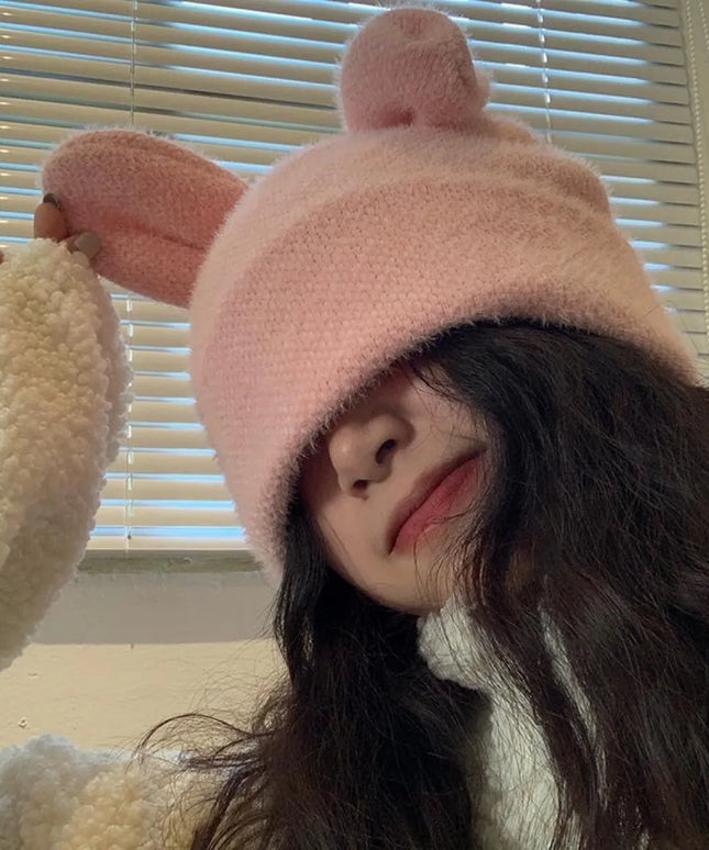 Czapka damska z uszami