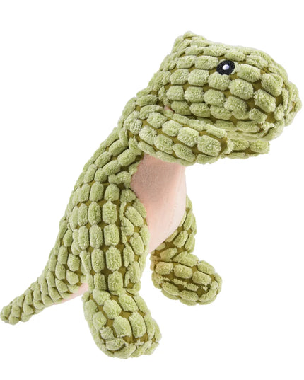 Pluszowa zabawka dinozaur dla psa – miękka maskotka z dźwiękiem do żucia i zabawy