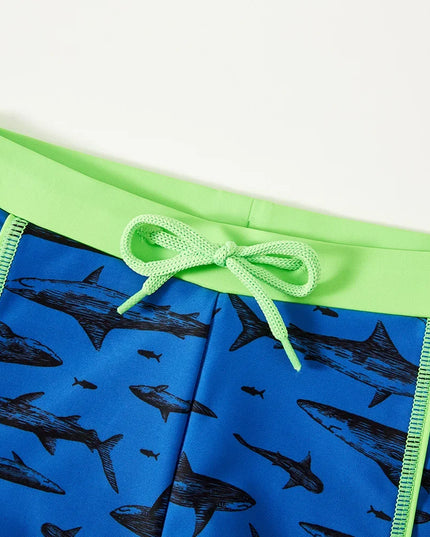 Kąpielówki dla chłopców sportowe w rekiny