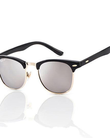 Damskie okulary przeciwsłoneczne klasyczne z okrągłymi szkłami