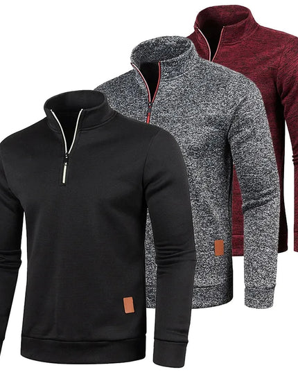 Rozpinana bluza męska ze stójką