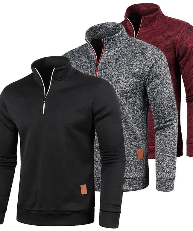 Rozpinana bluza męska ze stójką