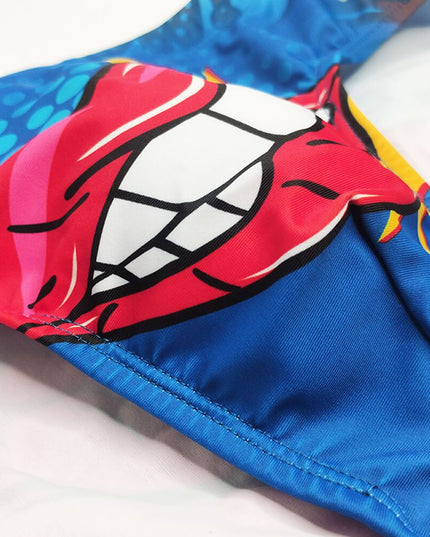 Slipy męskie z kolorowym nadrukiem