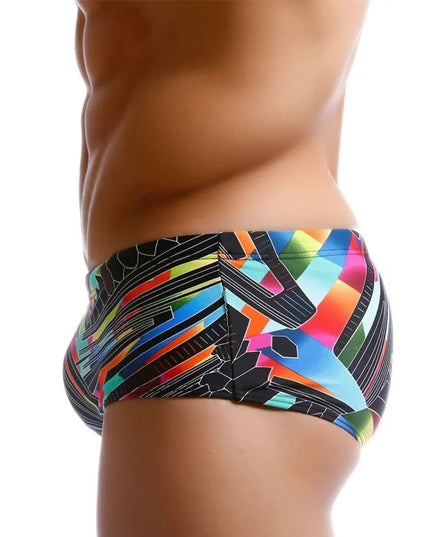 Męskie slipy kąpielowe w kolorowe wzory