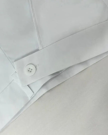 Komplet damski elegancki z krótką marynarką i garniturowymi spodniami