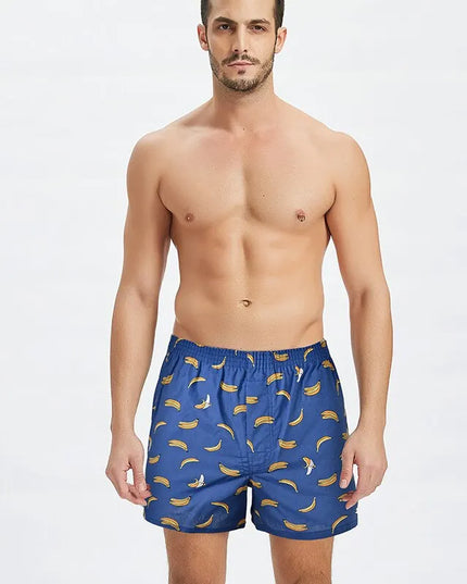 Bokserki luźne męskie z motywem bananów