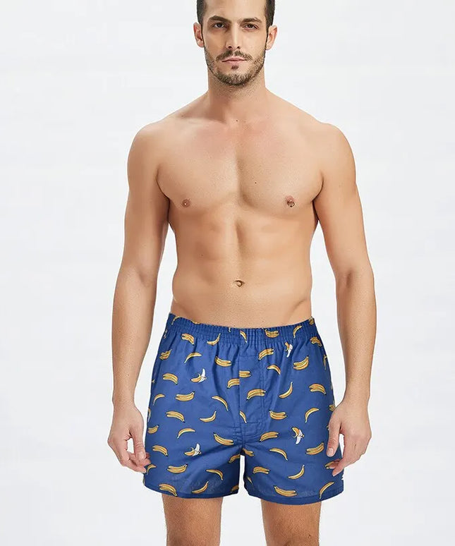 Bokserki luźne męskie z motywem bananów