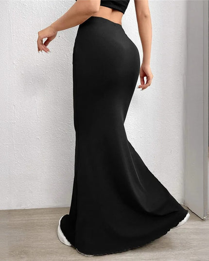 Spódnica maxi ołówkowa z szerszym dołem