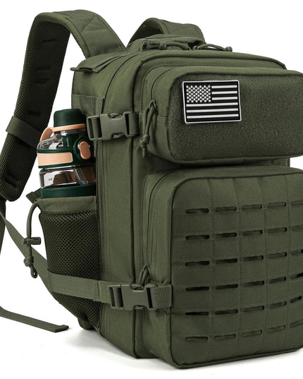 Plecak taktyczny 25L – survivalowy plecak turystyczny z systemem MOLLE i uchwytem na butelkę
