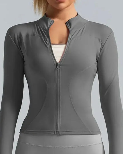 Damska sportowa bluza zapinana na zamek – modna i elastyczna