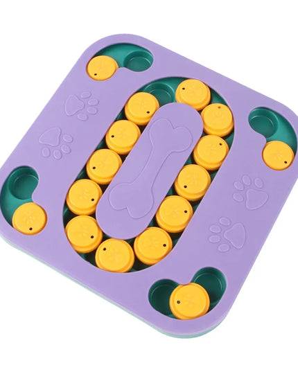 Interaktywne puzzle dla psa – gra logiczna z dozownikiem karmy i funkcją wolnego jedzenia