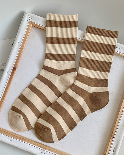 Skarpetki męskie w paski za kostkę