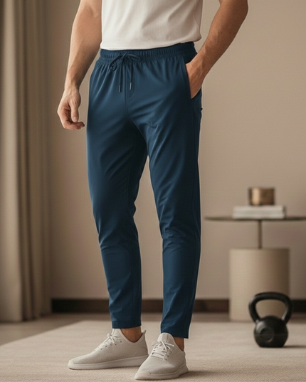 Sportowe dresy męskie elastyczne ze zwężaną nogawką