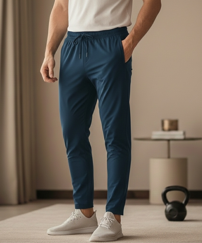 Sportowe dresy męskie elastyczne ze zwężaną nogawką