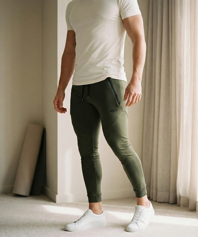 Sportowe dresy męskie o bardzo dopasowanym kroju