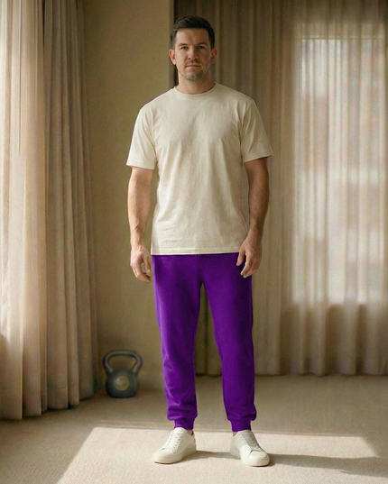 Sportowe dresy męskie o klasycznym kroju ze zwężaną nogawką