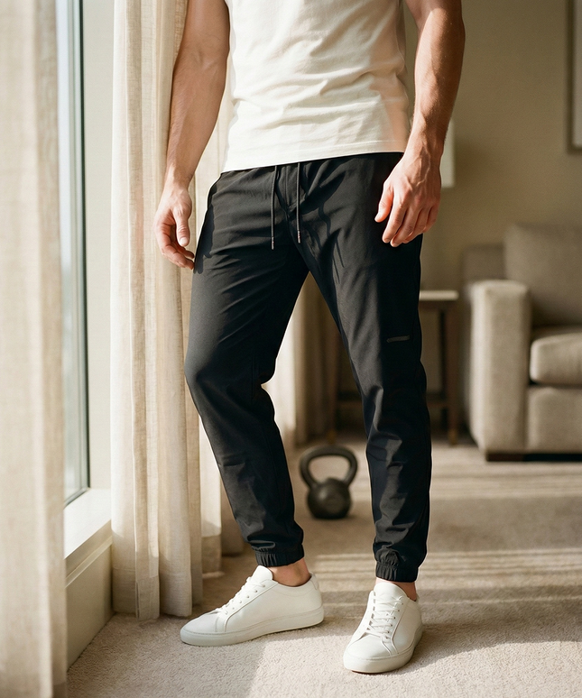 Sportowe dresy męskie ortalionowe o luźnym kroju