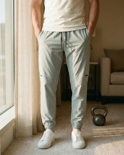 Sportowe dresy męskie ortalionowe o luźnym kroju