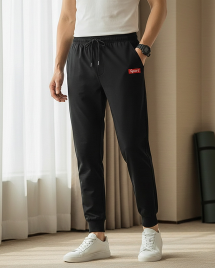 Sportowe dresy męskie wiązane w pasie