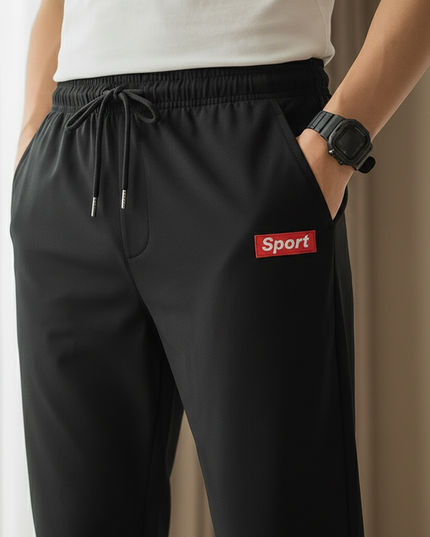 Sportowe dresy męskie wiązane w pasie