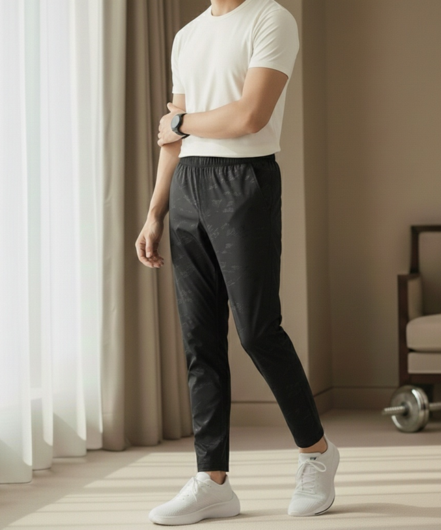 Sportowe dresy męskie wodoodporne z gumką w pasie