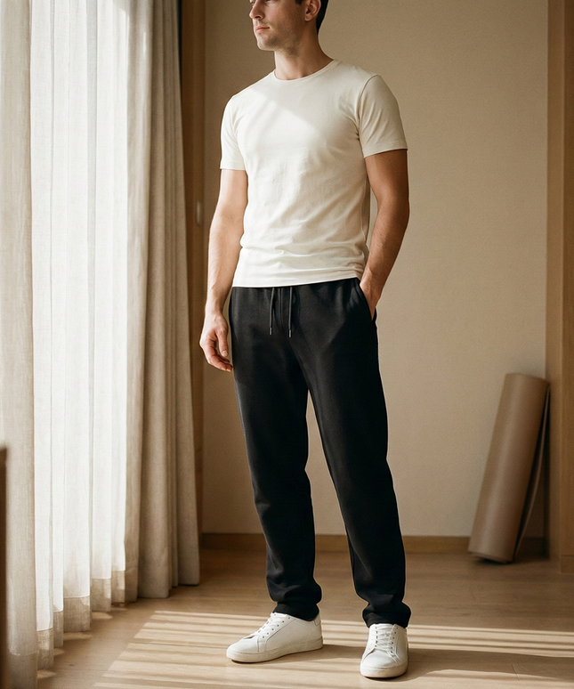 Sportowe dresy męskie z prostą nogawką