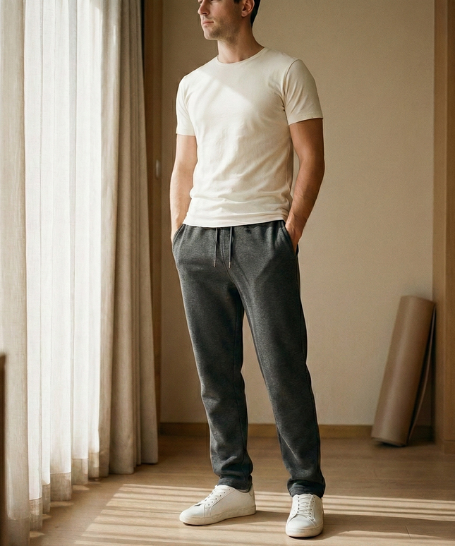 Sportowe dresy męskie z prostą nogawką