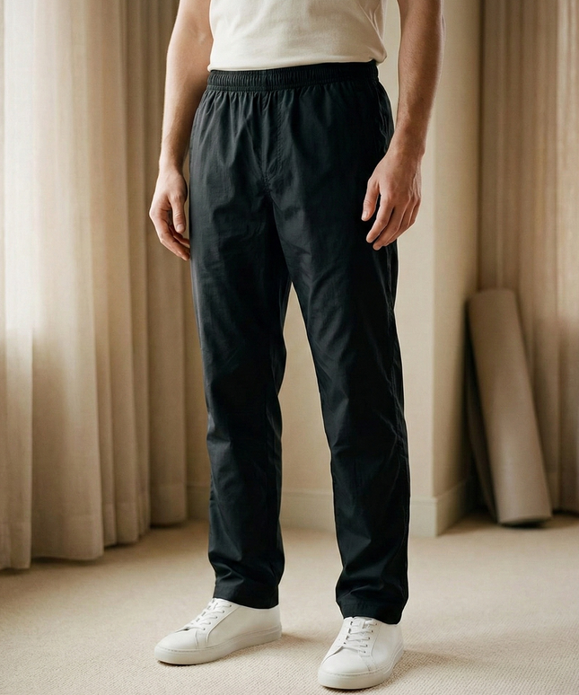 Sportowe dresy męskie z prostą nogawką z elastycznego materiału