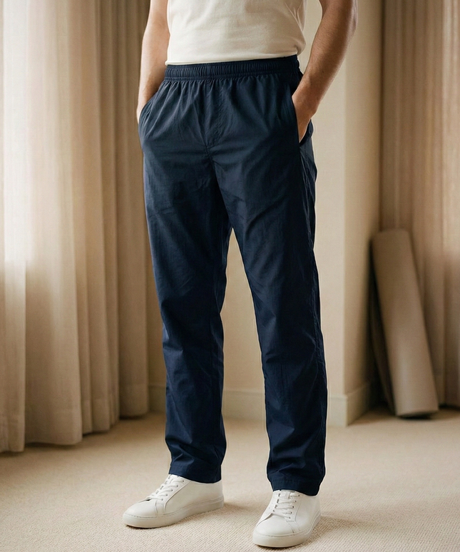 Sportowe dresy męskie z prostą nogawką z elastycznego materiału