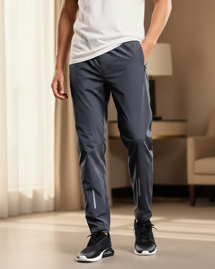 Sportowe dresy męskie wodoodporne z gumką w pasie