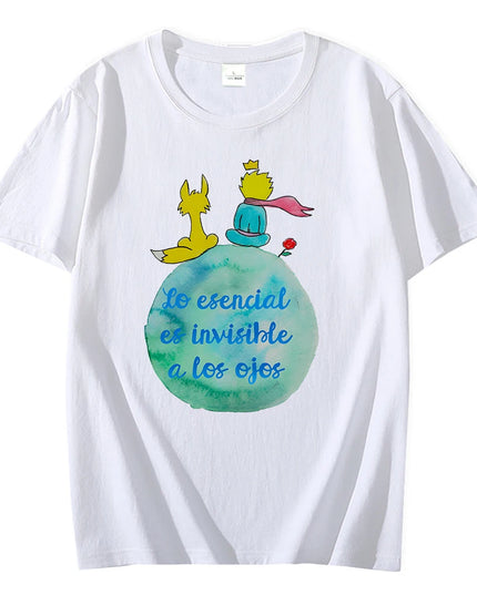 Damski T-shirt z motywem i sentencją Małego Księcia