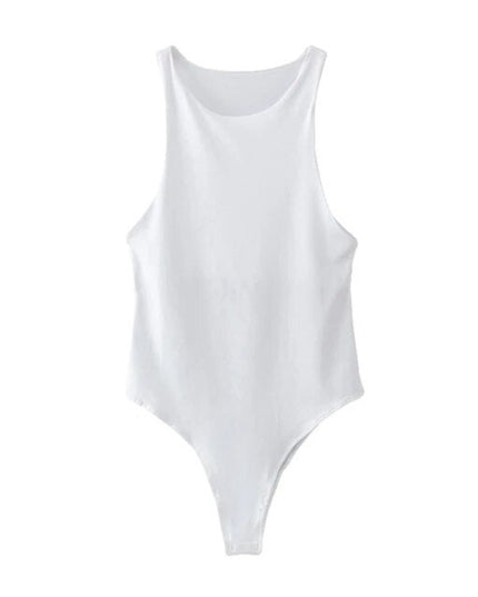 Body damskie dopasowane bez rękawów