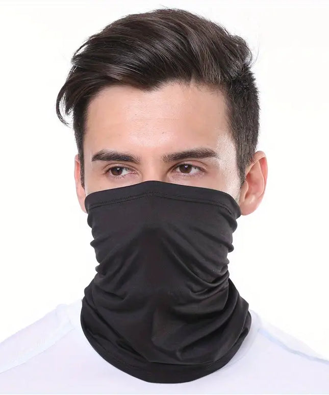 Szalik męski typu komin w jednolitym kolorze