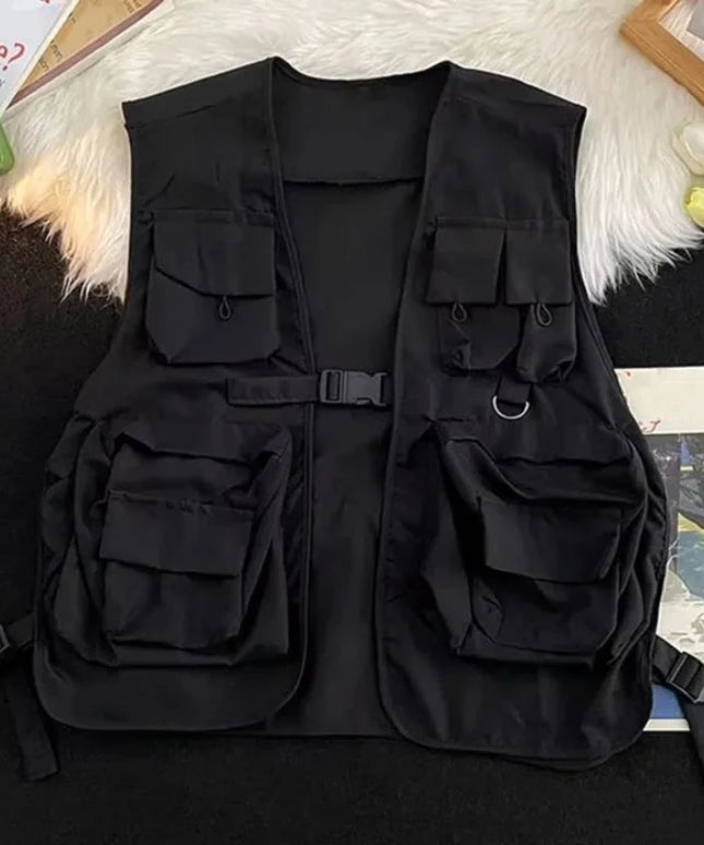 Kamizelka męska z kieszeniami i regulacją