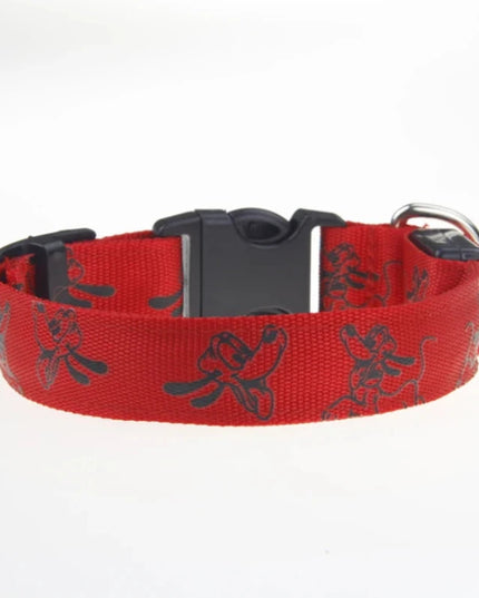 Obroża LED dla psa w bajkowy wzór