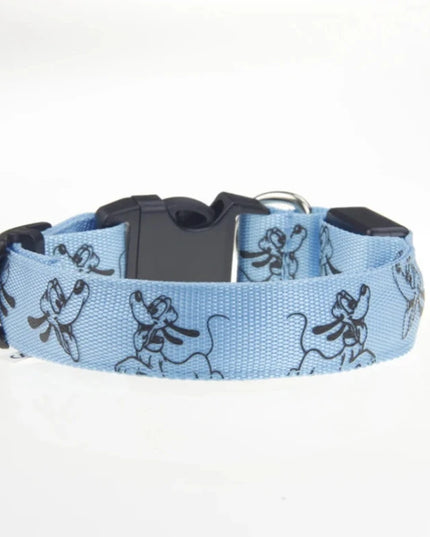 Obroża LED dla psa w bajkowy wzór