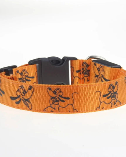 Obroża LED dla psa w bajkowy wzór