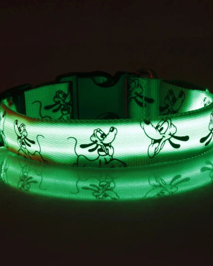 Obroża LED dla psa w bajkowy wzór