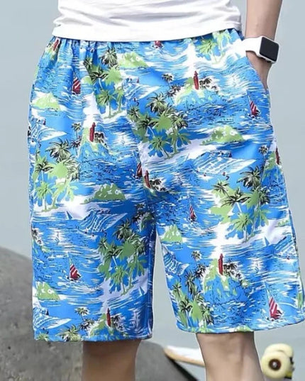 Męskie szorty kąpielowe w palmy